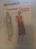 Pattern - Quick Butterick 6510 Fast & Easy - Misses' Vest, Pants & Skirt - Size 14