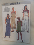 Pattern - Butterick 3853 - Misses'/Misses' Petite Jumper & Overalls - Sizes XS-S-M