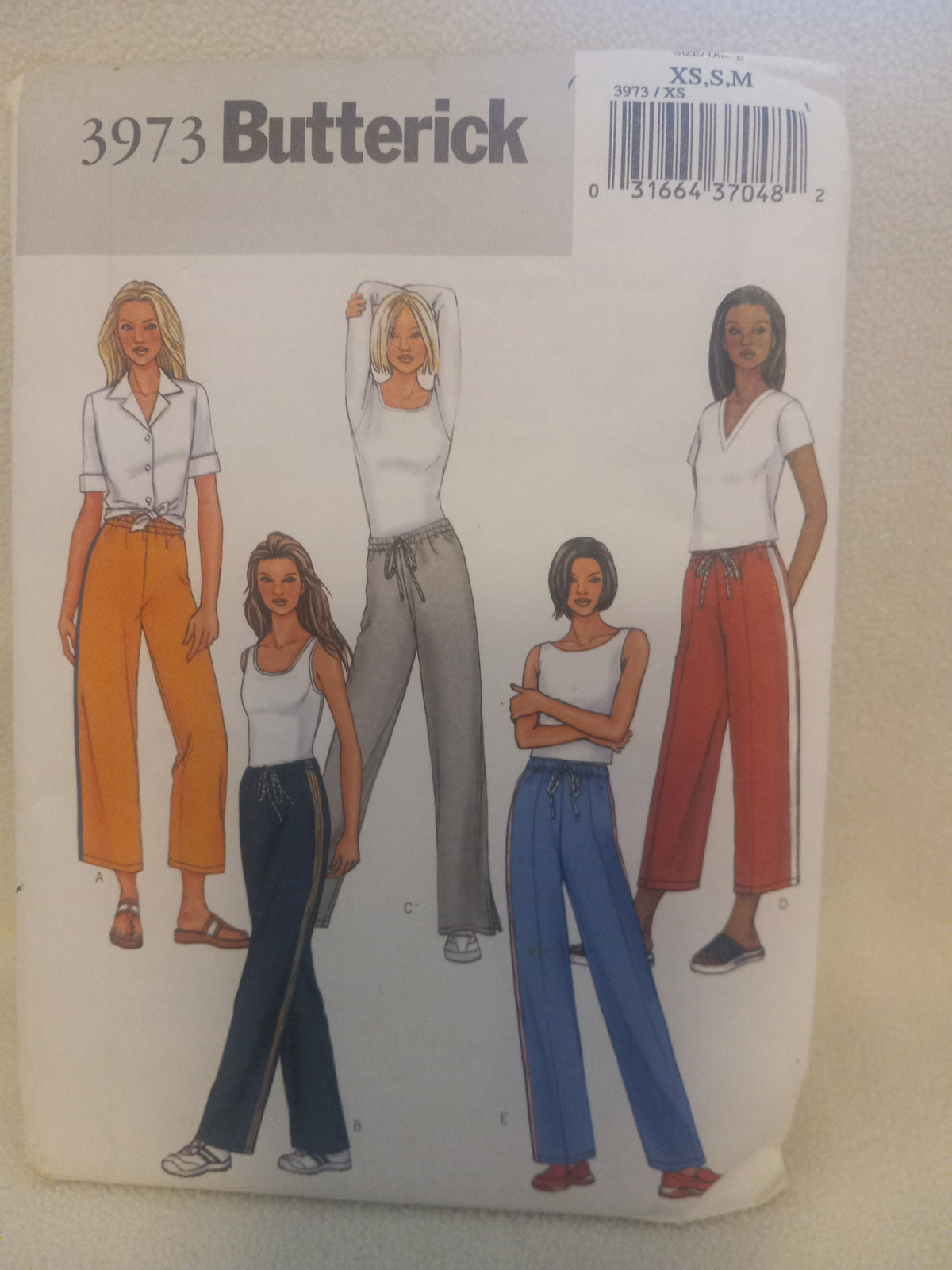 Pattern - Butterick 3973 - Misses'/Misses Petite Pants - Sizes XS-S-M