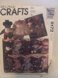 Pattern - McCall's Crafts 5172 - Bear Doll Package - 10 Designs - 21 inches Tall