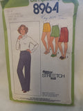 Pattern - Simplicity 8964 - Pull-on Pants  4 Lengths in Half-Sizes - Sizes 14 1/2-16 1/2 -18 1/2