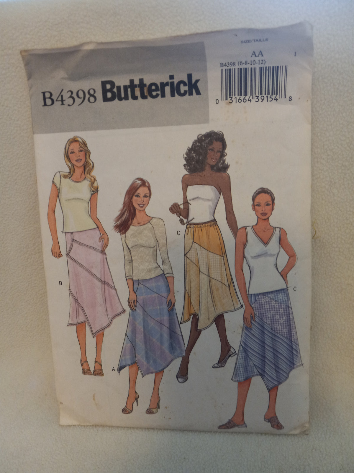 Pattern - Butterick B4398 - Misses' Skirt - Sizes 6-8-10-12