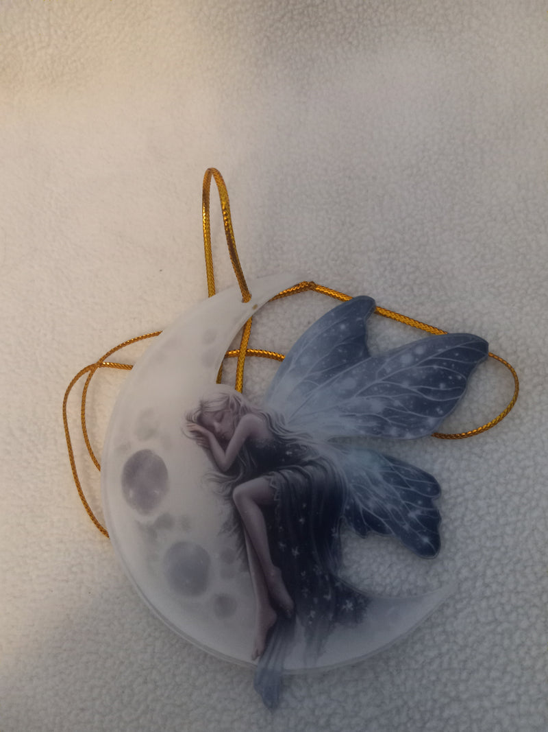 New Fairy and Moon Hanging Ornament